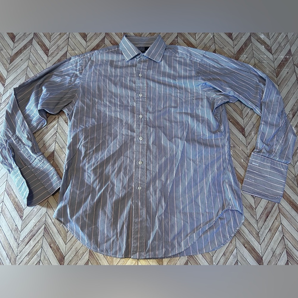 Polo By Ralph Lauren Philip 100% Cotton Long Sleeve Button Up Sz 15 1/2-34 Cuff